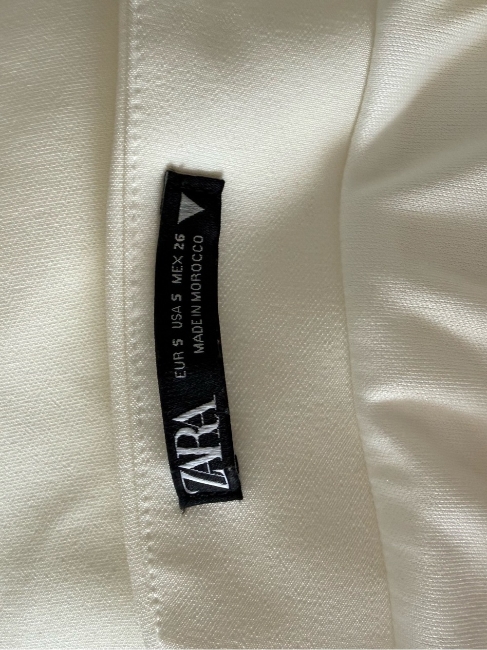 Zara Strapless White Dress - Picture 7 of 8